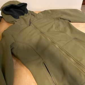 Marmot Army Green Soft-shelled Fleece Lined Jacket